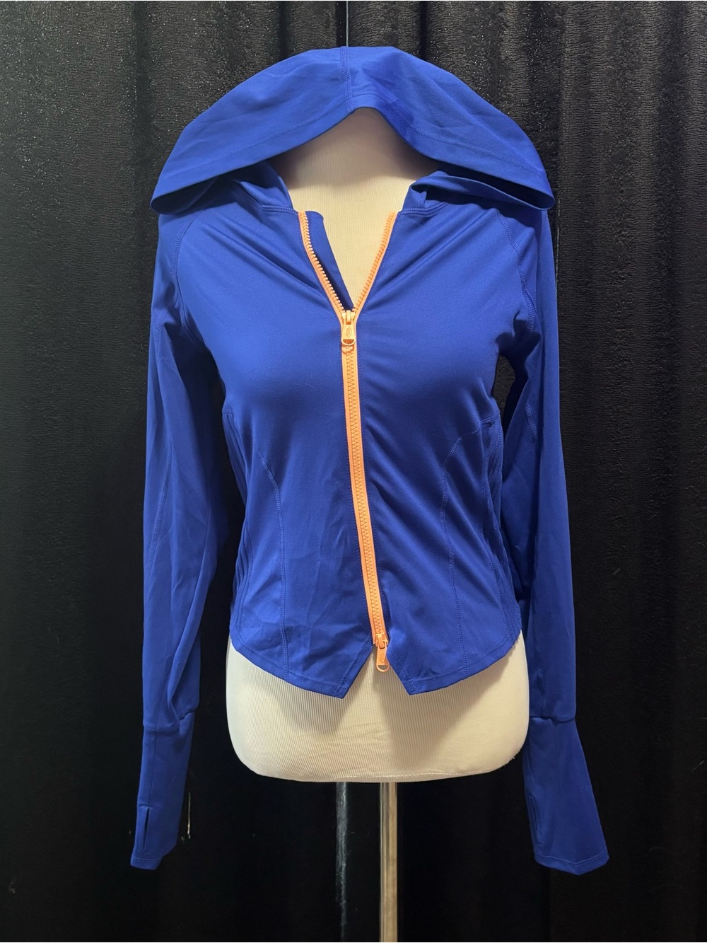 FP Movement Free People Playin For Keeps Zip Up Jacket Sapphire Medium